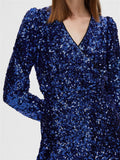Danna LS Short Sequins Dress - Surf The Web