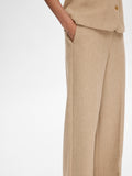 Britt-Eliana HW Wide Pant - Cornstalk Melange