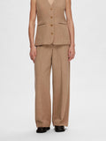 Britt-Eliana HW Wide Pant - Cornstalk Melange