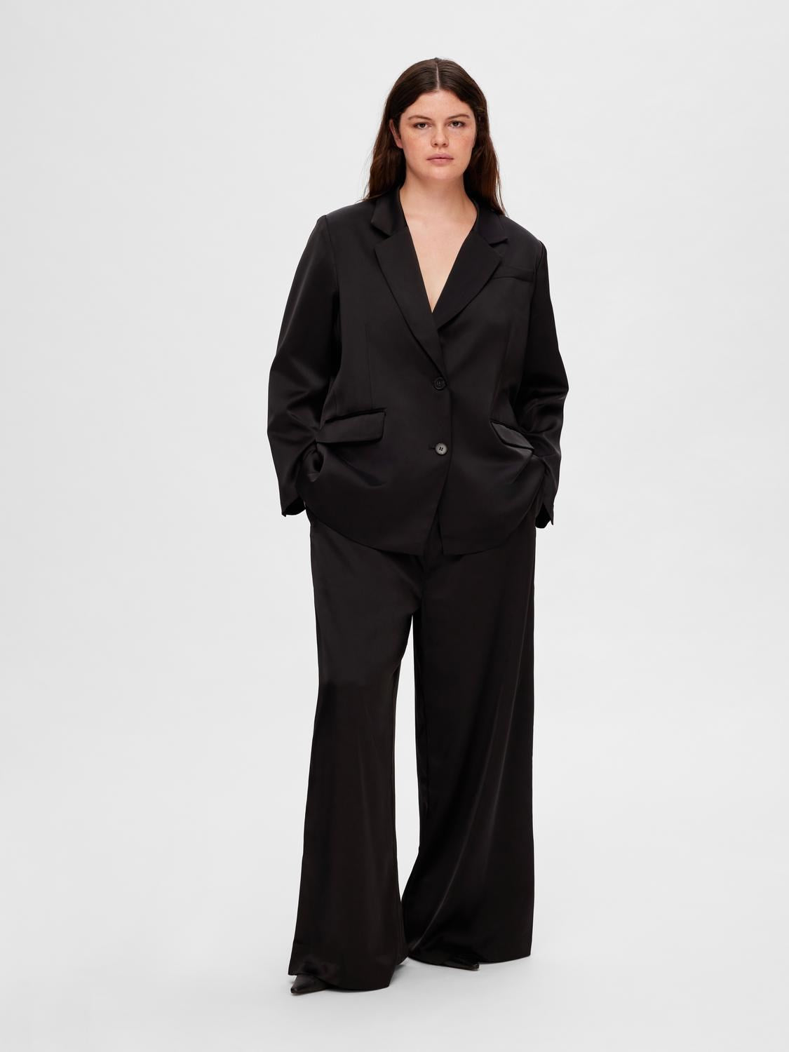 Tasja HW Extra Wide Pant - Black