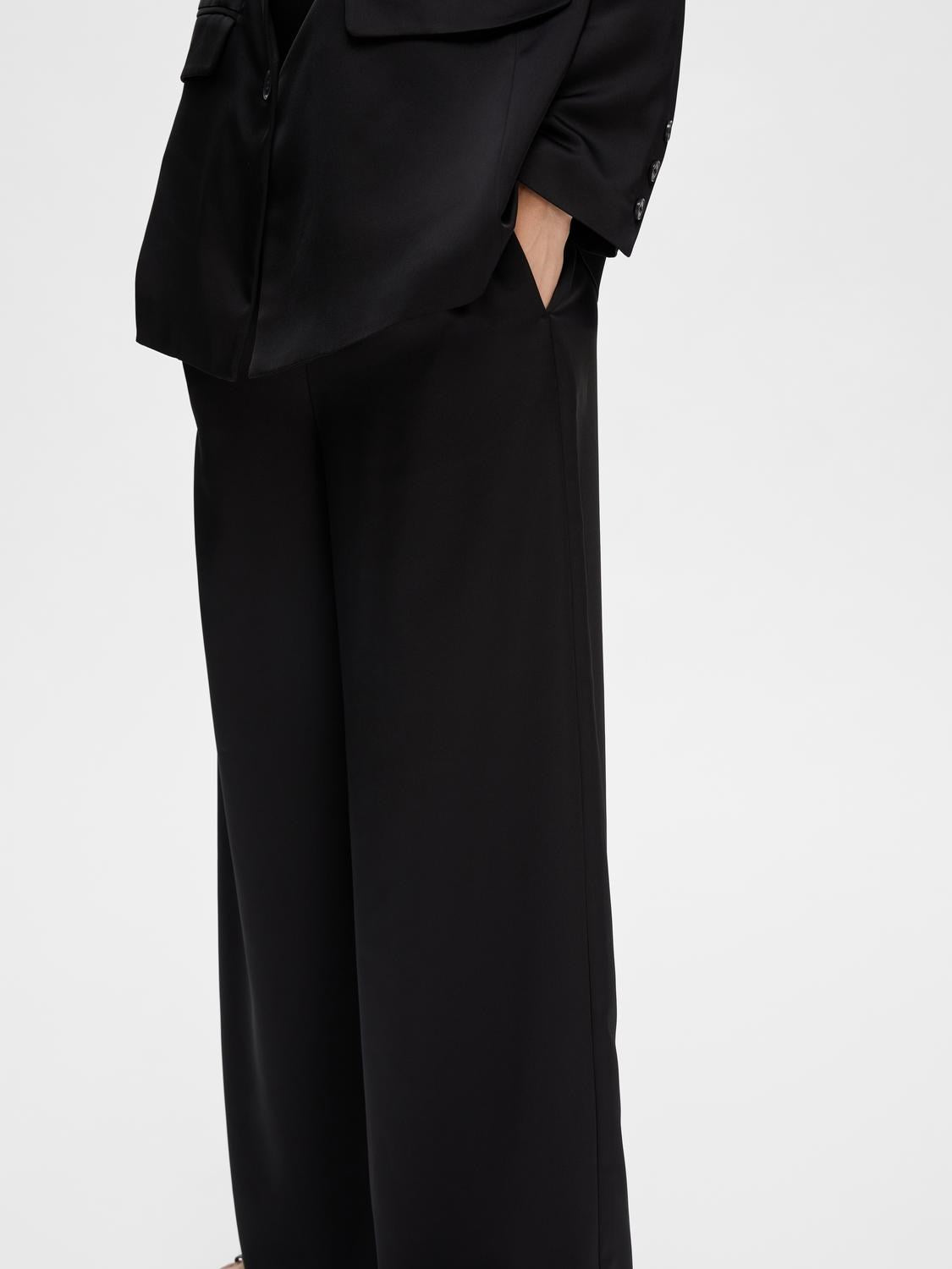 Tasja HW Extra Wide Pant - Black