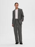Rita Ls Relaxed Blazer - Dark Grey Melange