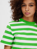 Essential Ss Striped Boxy Tee - Classic Green/Bright White