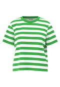 Essential Ss Striped Boxy Tee - Classic Green/Bright White