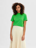 Myessential Ss O-Neck Tee - Grön