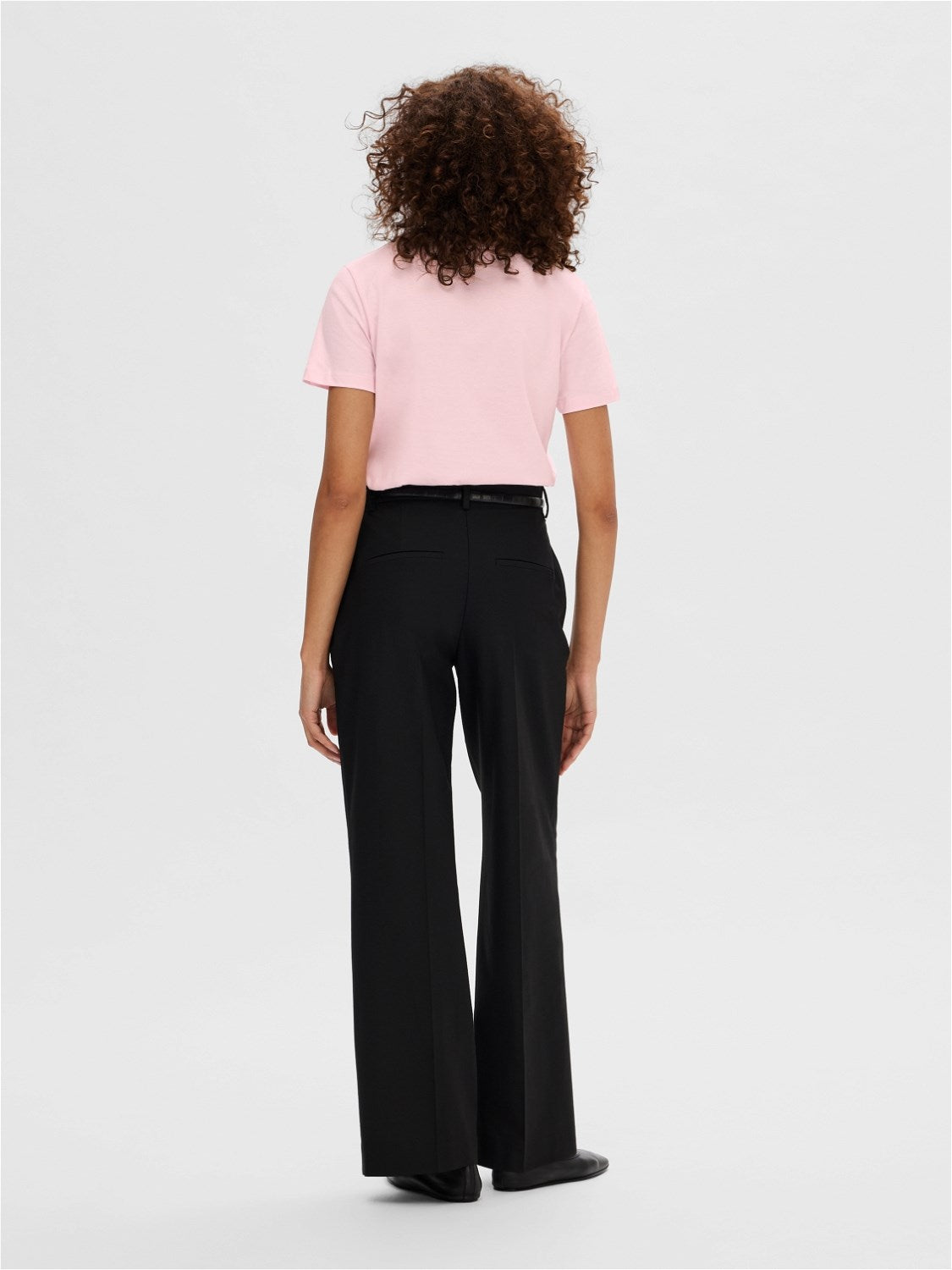 Myessential Ss O-Neck T-shirt - Cradle Pink