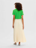 Tina Hw Ankle Plisse Skirt - Birch