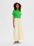 Tina Hw Ankle Plisse Skirt - Birch