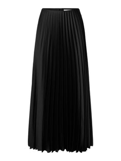 Tina Hw Ankle Plisse Skirt - Black