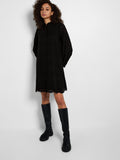 Tatiana Ls Short Embr Dress - Black