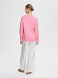 Lulu Ls Knit O-Neck - Moonlite Mauve Melange