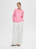 Lulu Ls Knit O-Neck - Moonlite Mauve Melange