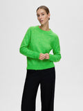 Lulu Ls Knit O-Neck - Classic Green Melange