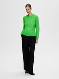 Lulu Ls Knit O-Neck - Classic Green Melange