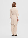 Maurine 3/4 Short Wrap Dress EX - Sandshell