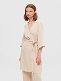 Maurine 3/4 Short Wrap Dress EX - Sandshell
