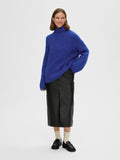 Gabella LS Knit High-Neck W - Surf The Web Melange