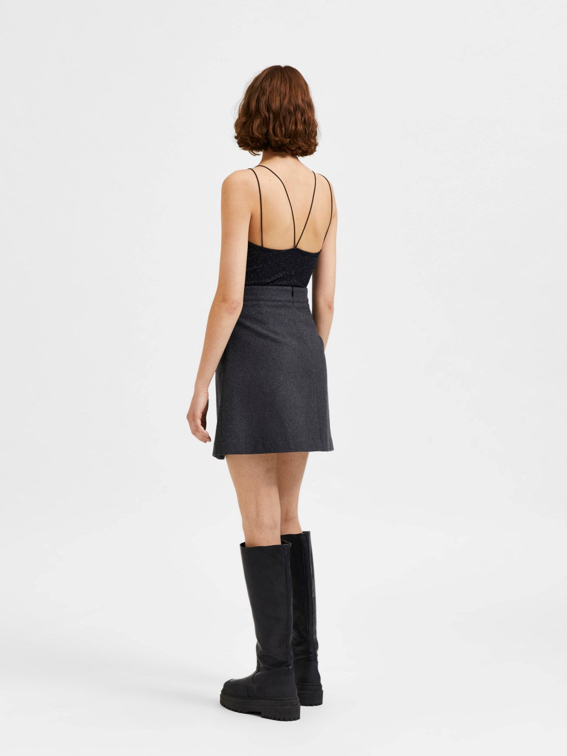 Kimmi SL Glitter Body - Black silver lurex