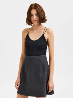 Kimmi SL Glitter Body - Black silver lurex