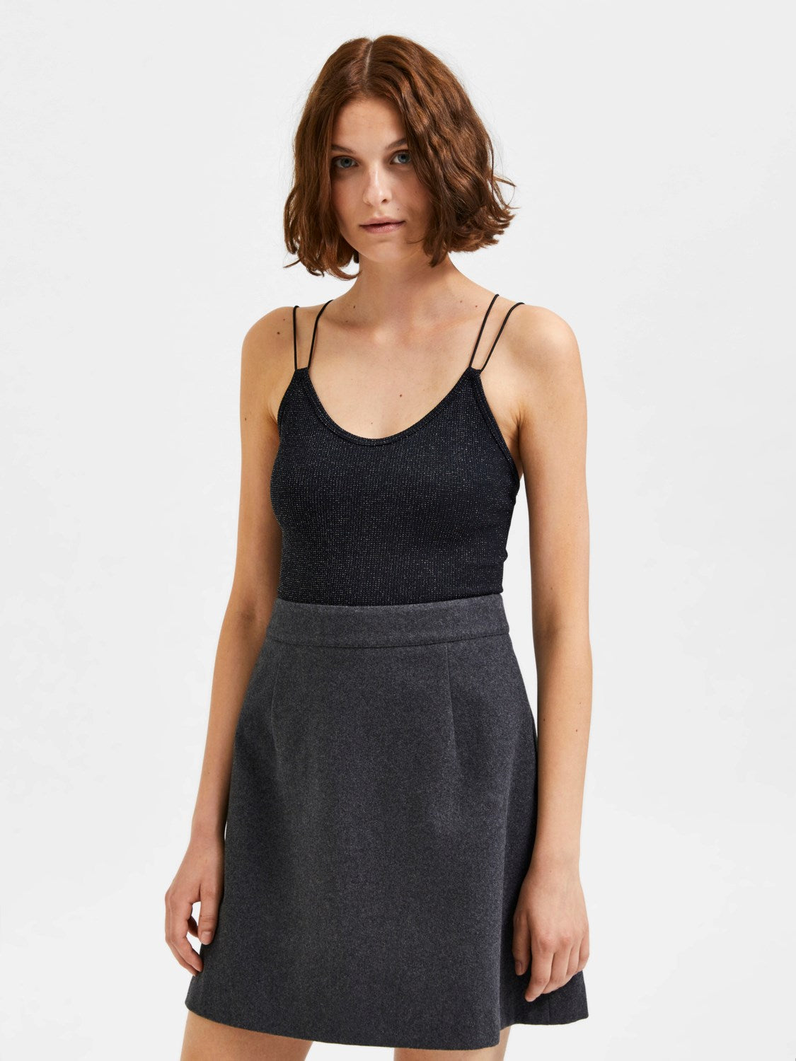 Kimmi SL Glitter Body - Black silver lurex