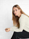 Manila LS Knit Cashmere O-Neck - Birch
