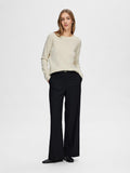 Manila LS Knit Cashmere O-Neck - Birch