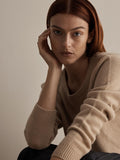 Manila LS Knit Cashmere O-Neck - Amphora