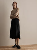 Manila LS Knit Cashmere O-Neck - Amphora