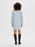 Tatiana Ls Short Embr Dress - Cashmere Blue