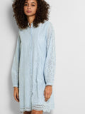 Tatiana Ls Short Embr Dress - Cashmere Blue
