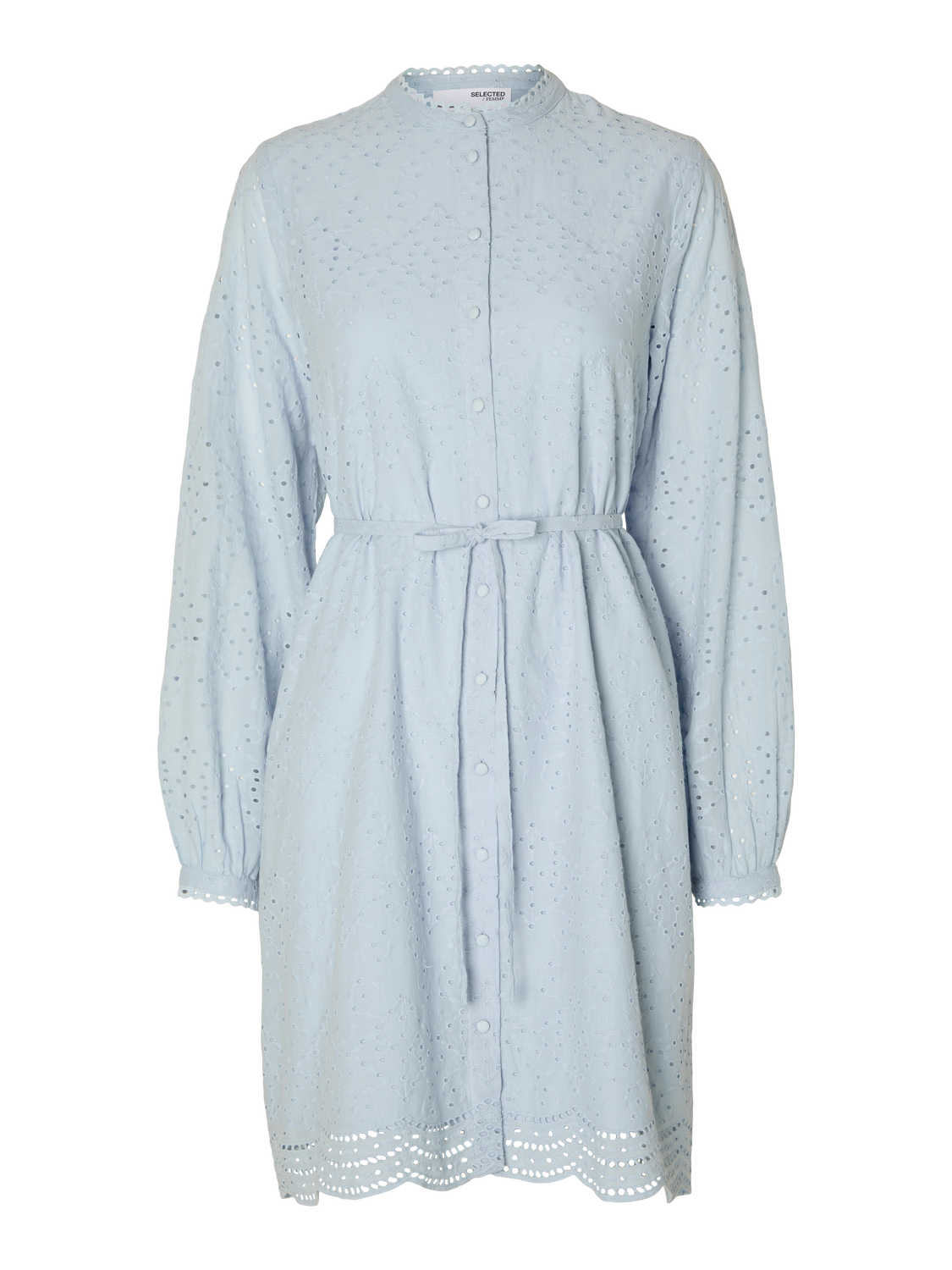 Tatiana Ls Short Embr Dress - Cashmere Blue