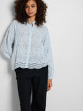 Tatiana L/S Embr Shirt - Cashmere Blue