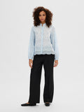 Tatiana L/S Embr Shirt - Cashmere Blue
