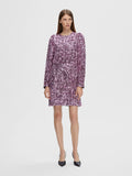 Colyn LS Short Sequins Dress - Pink Lavender