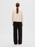 Sia-Mynte Ls Half Zip Knit - Birch Melange