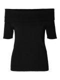 Caro Off Shoulder Knit - Svart