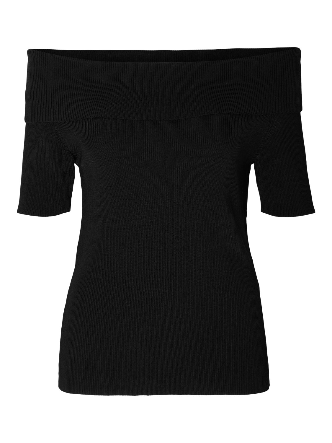 Caro Off Shoulder Knit - Svart