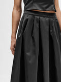 Aresia Hw Ankle Volume Skirt B - Black