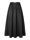 Aresia Hw Ankle Volume Skirt B - Black