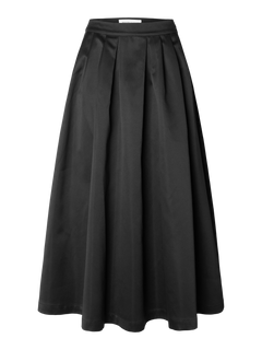 Aresia Hw Ankle Volume Skirt B - Black