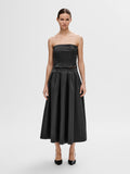 Aresia Hw Ankle Volume Skirt B - Black