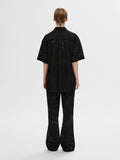 Karola 2/4 Oversize Lace Shirt B - Svart