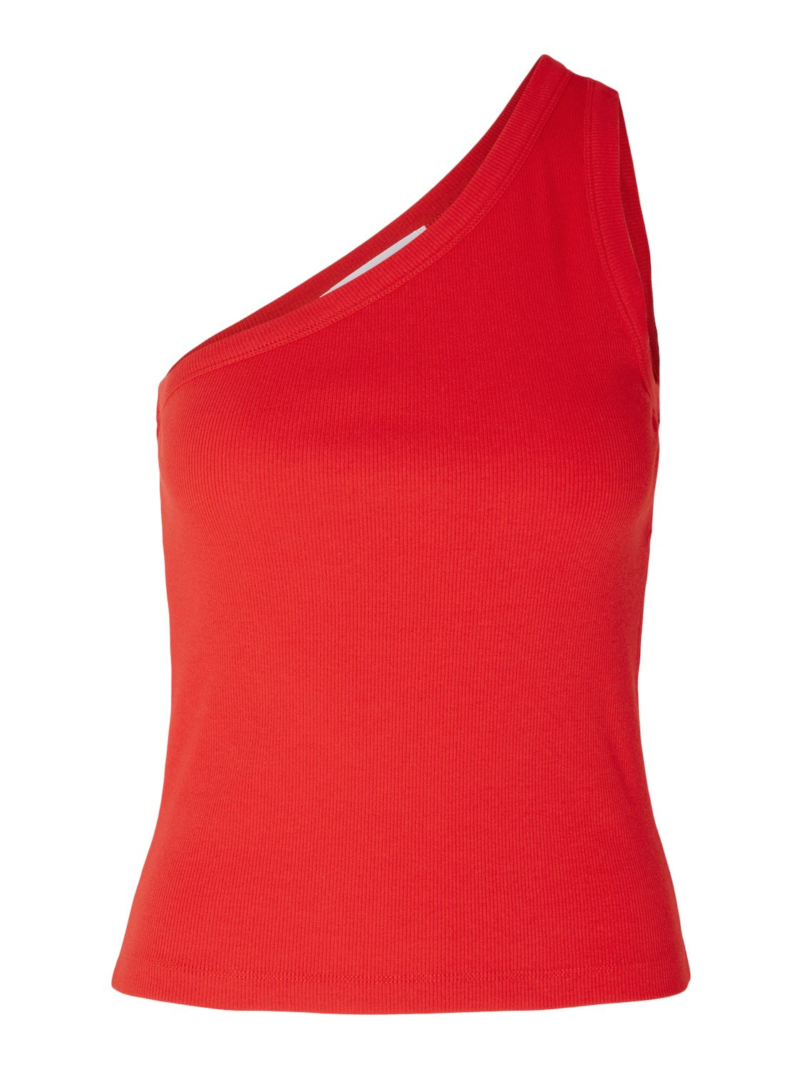 Anna One Shoulder Top - Flame Scarlet