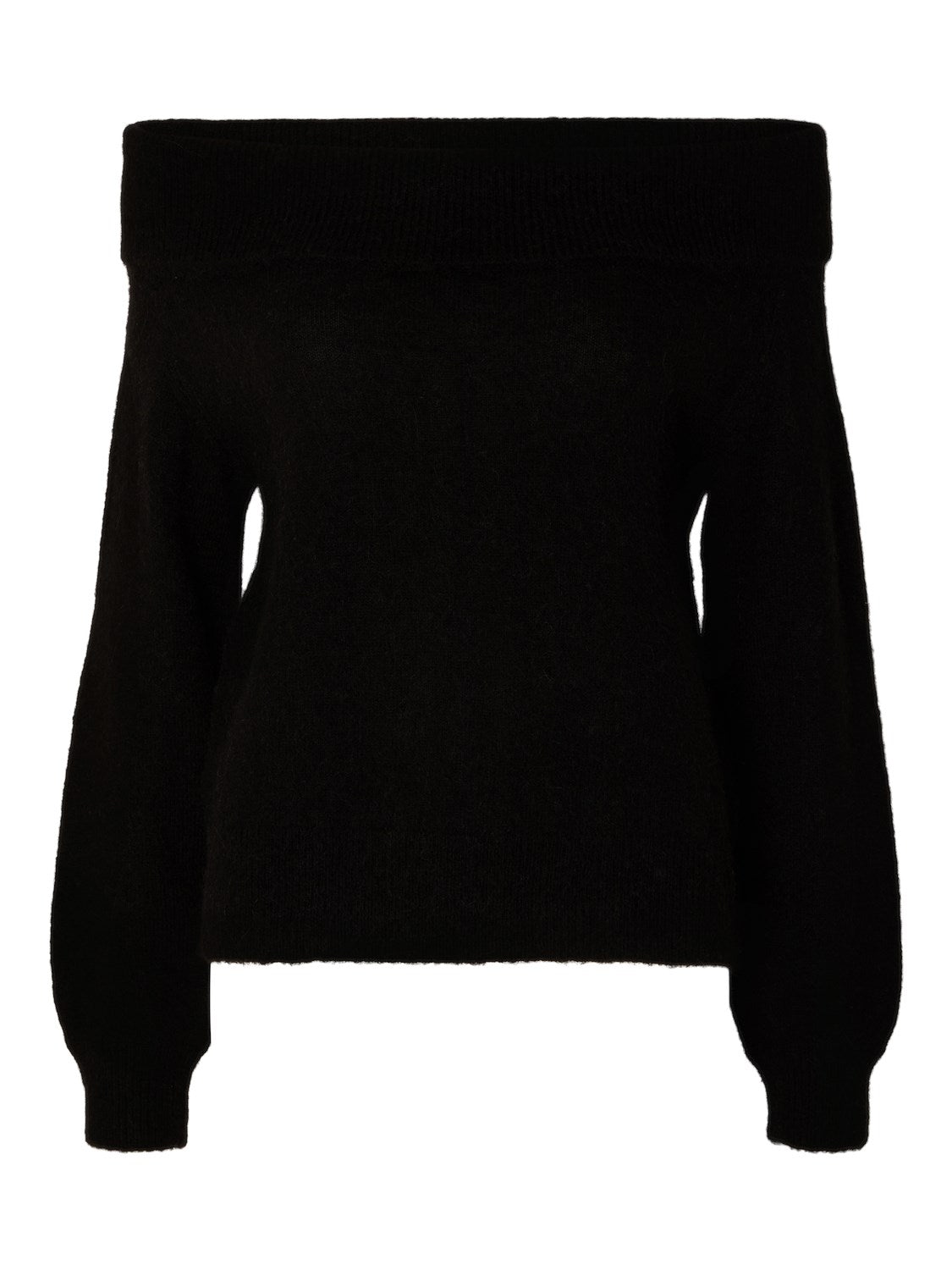 Lulu Off Shoulder Knit - Black