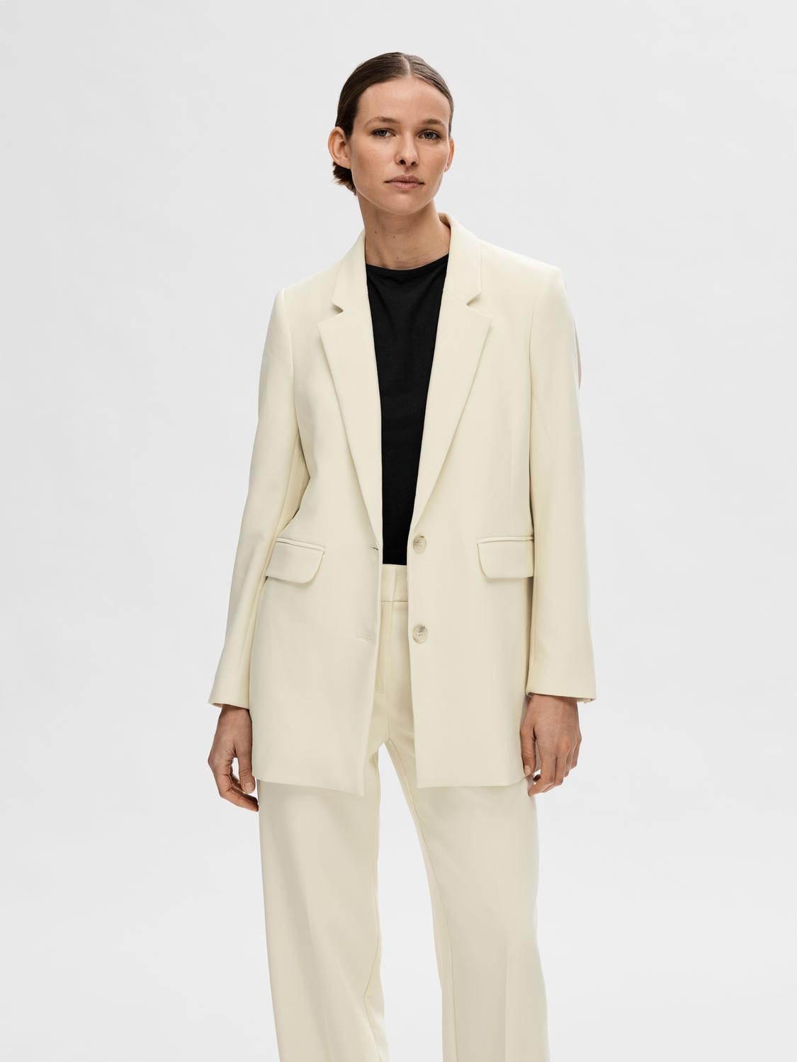 Rita Ls Relaxed Blazer - Birch