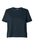 Essential SS Boxy Tee - Dark Sapphire