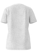 Myessential Ss O-Neck Tee - Ljusgrå Melange