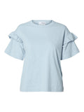 Selected Femme Rylie SS Florence Tee - Cashmere Blue