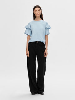 Rylie Ss Florence Tee - Cashmere Blue