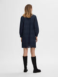Tatiana Ls Short Embr Dress - Dark Sapphire